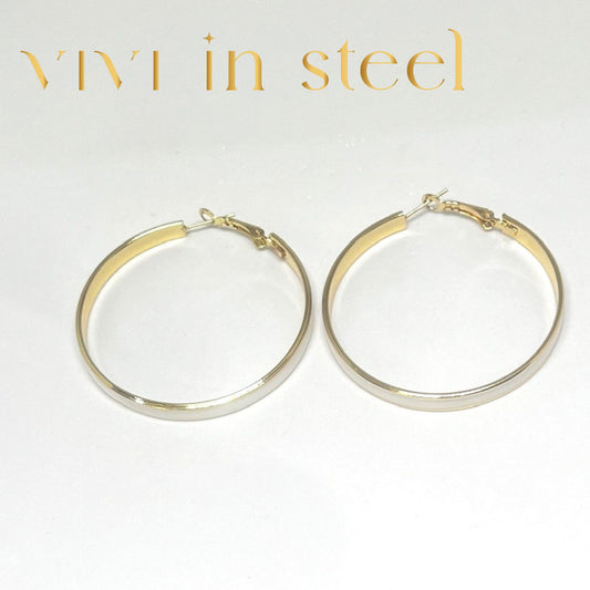 orecchini in acciaio colorati donna