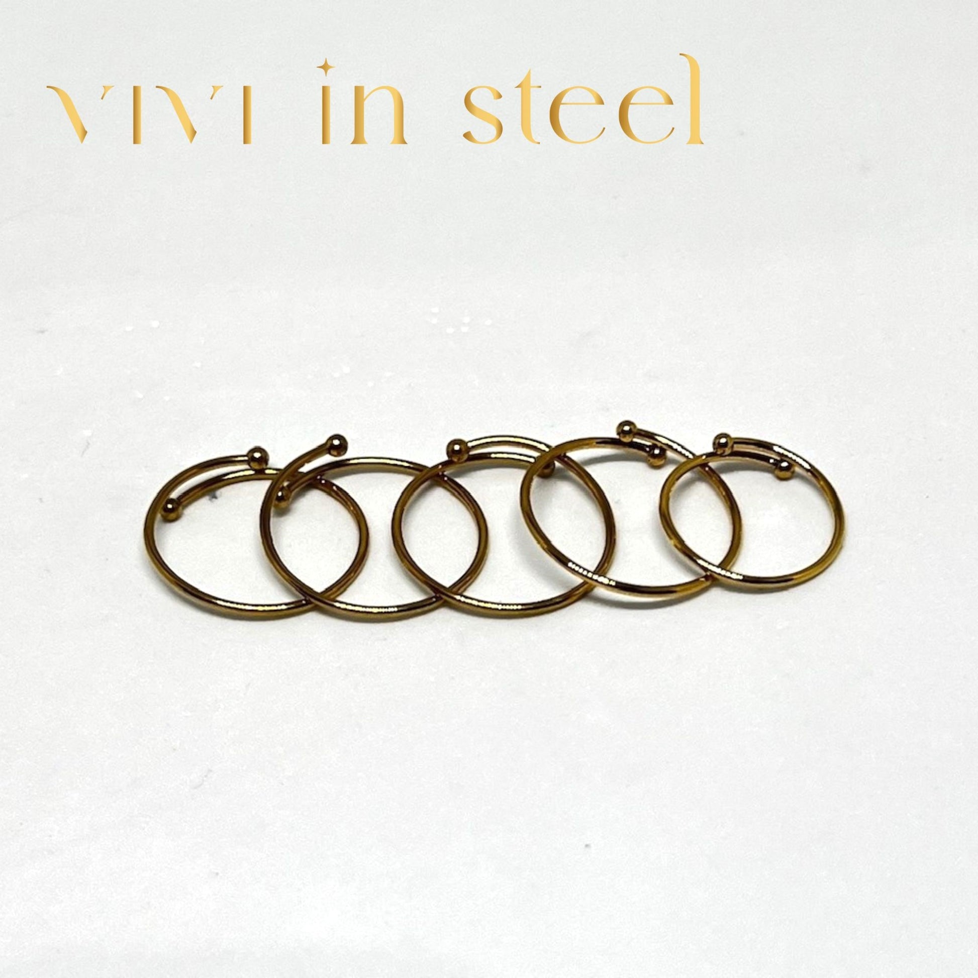 Anello in acciaio regolabile da donna